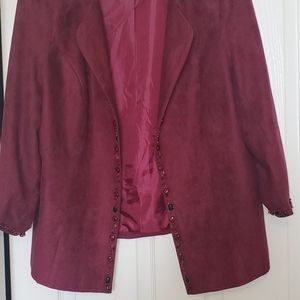 Marooon Satin jacket